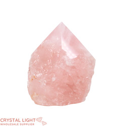 Rose Quartz Cut Base Point