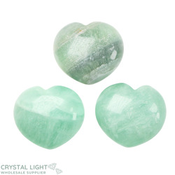 Green Fluorite Puff Heart
