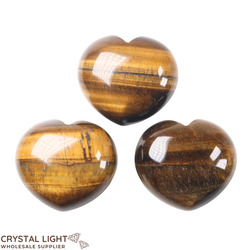 Hearts: Tiger's Eye Puff Heart