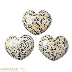 Dalmation Jasper Puff Heart