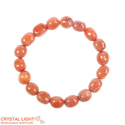 Fire Agate Tumble Bracelet