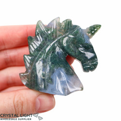 Moss Agate Unicorn