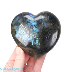 Labradorite Heart