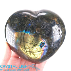Labradorite Heart