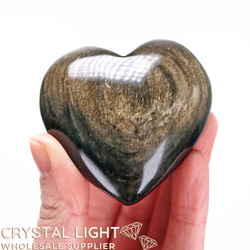 Goldsheen Obsidian Heart