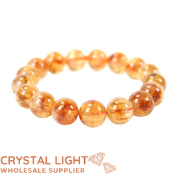 Citrine Bracelet 12mm (AAA-Grade)