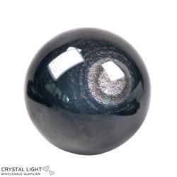 Silversheen Obsidian Sphere /76mm