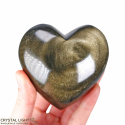 Goldsheen Obsidian Heart