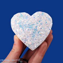 Hearts: Rainbow Aura Druse Heart