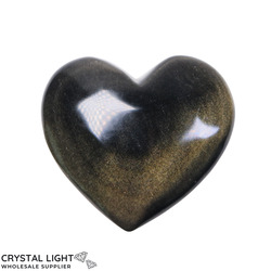 Goldsheen Obsidian Heart
