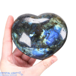 Labradorite Heart