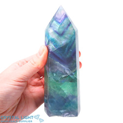 Rainbow Fluorite Point