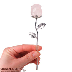 Rose Quartz Stemmed Rose