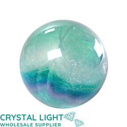 Spheres: Rainbow Fluorite Sphere /56mm