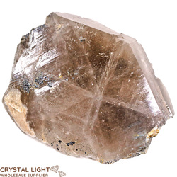 Individual Natural Points: Smokey Quartz Tabular with Rutile