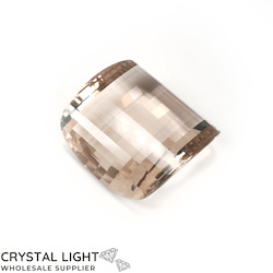 Smokey Quartz Rounded Square Gemstone