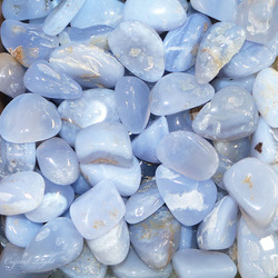 Tumbles by Weight: Blue Chalcedony Tumble