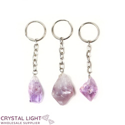 Amethyst Point Keychain