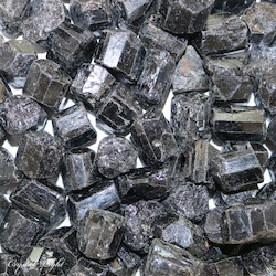 Rough by Weight: Black Tourmaline Rough 100g