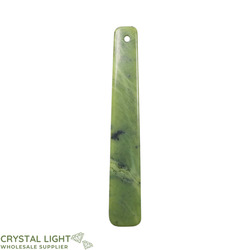 Nephrite Jade Long Pendant