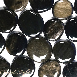 Goldsheen Obsidian Flatstone
