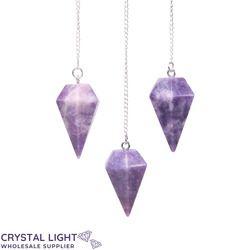 Lepidolite Pendulum large