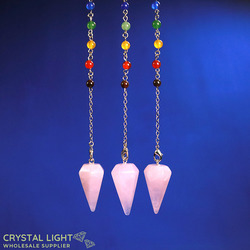 Pendulums: Rose Quartz Chakra Pendulum