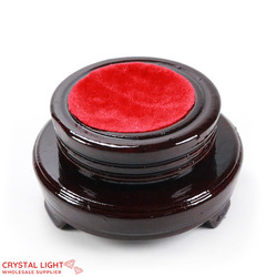 Stands: Wooden Stand (with Velvet) /9cm