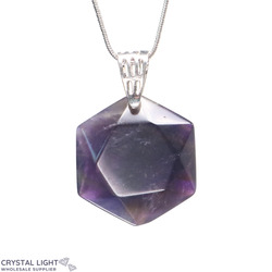 Amethyst Hexagon Pendant