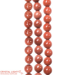 10mm Bead: Goldstone Beads 10mm