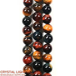 10mm Bead: Mixed Tiger's Eye Beads&nbsp;10mm&nbsp;