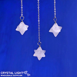 Clear Quartz Merkaba Pendulum