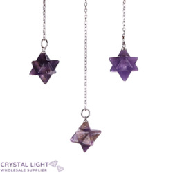 Pendulums: Chevron Amethyst Merkaba Pendulum