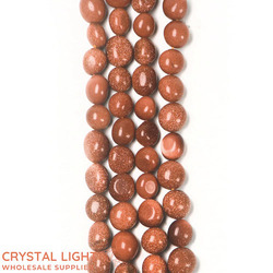 Tumble Beads: Goldstone Tumble Beads
