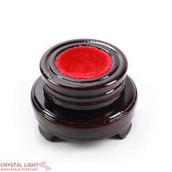 Stands: Wooden Stand (with Velvet) /7cm