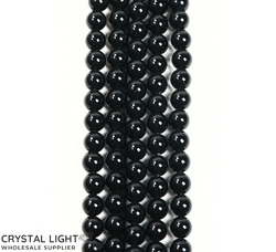 6mm Bead: Black Obsidian Beads&nbsp;6mm