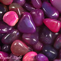 Pink Dyed Agate Tumble 20-30mm