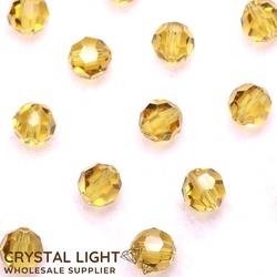 Swarovski 5000 (Round/Faceted): Swarovski Beads 5000 - Lime /6mm