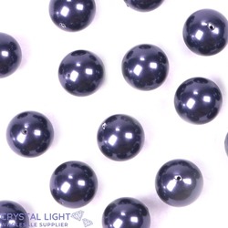 Swarovski Pearls: Swarovski Pearl Beads - Nightblue /12mm