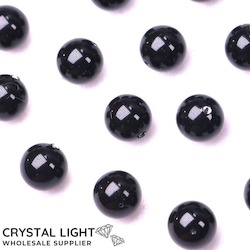 Swarovski Pearls: Swarovski Pearl Beads - Mystic Black /8mm (X10)