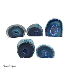 Agate Geodes: Blue Agate Cut Base Small/1kg