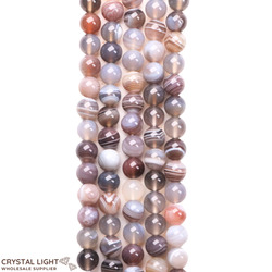 6mm Bead: Botswana Agate Beads 6mm