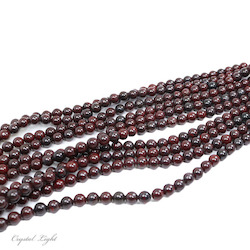 Dark Poppy Jasper Beads 10mm