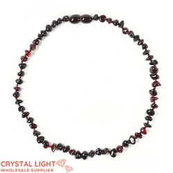 Amber "Teething" Necklace - Cherry