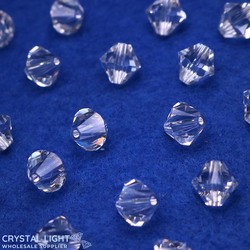 Swarovski 5328 (Bicone): Swarovski Beads 5328 - Crystal 001 /8mm (X 10)