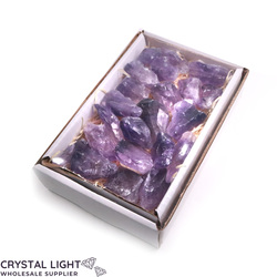 Natural Points: Amethyst Rough Points Box Lot
