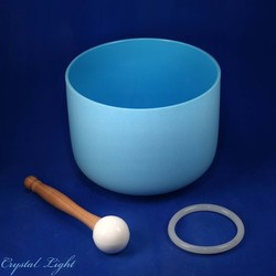 Chakra Coloured Singing Bowls: Throat Chakra Singing Bowl (Note G)