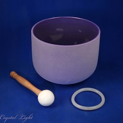 Chakra Coloured Singing Bowls: Crown Chakra Singing Bowl (Note B)