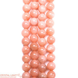 8mm Bead: Peach Moonstone Beads 8mm