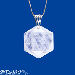 Clear Quartz Hexagon Pendant